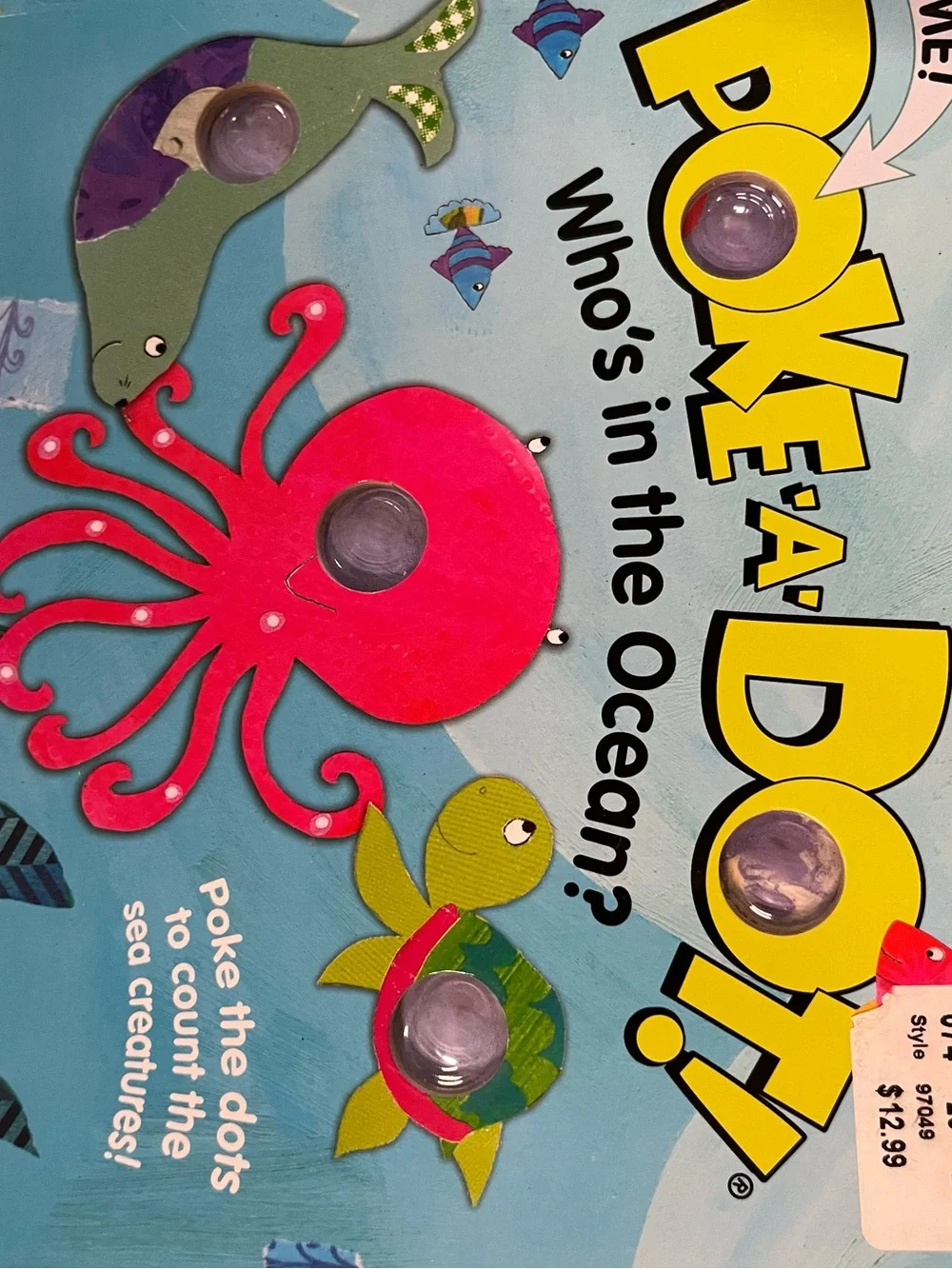 Kohl's Poke-A-Dot Ocean Board Book - Blue, Pink, Green